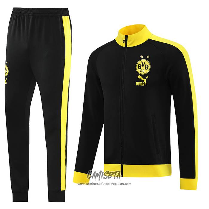Chandal de Chaqueta del Borussia Dortmund 2023-2024 Negro